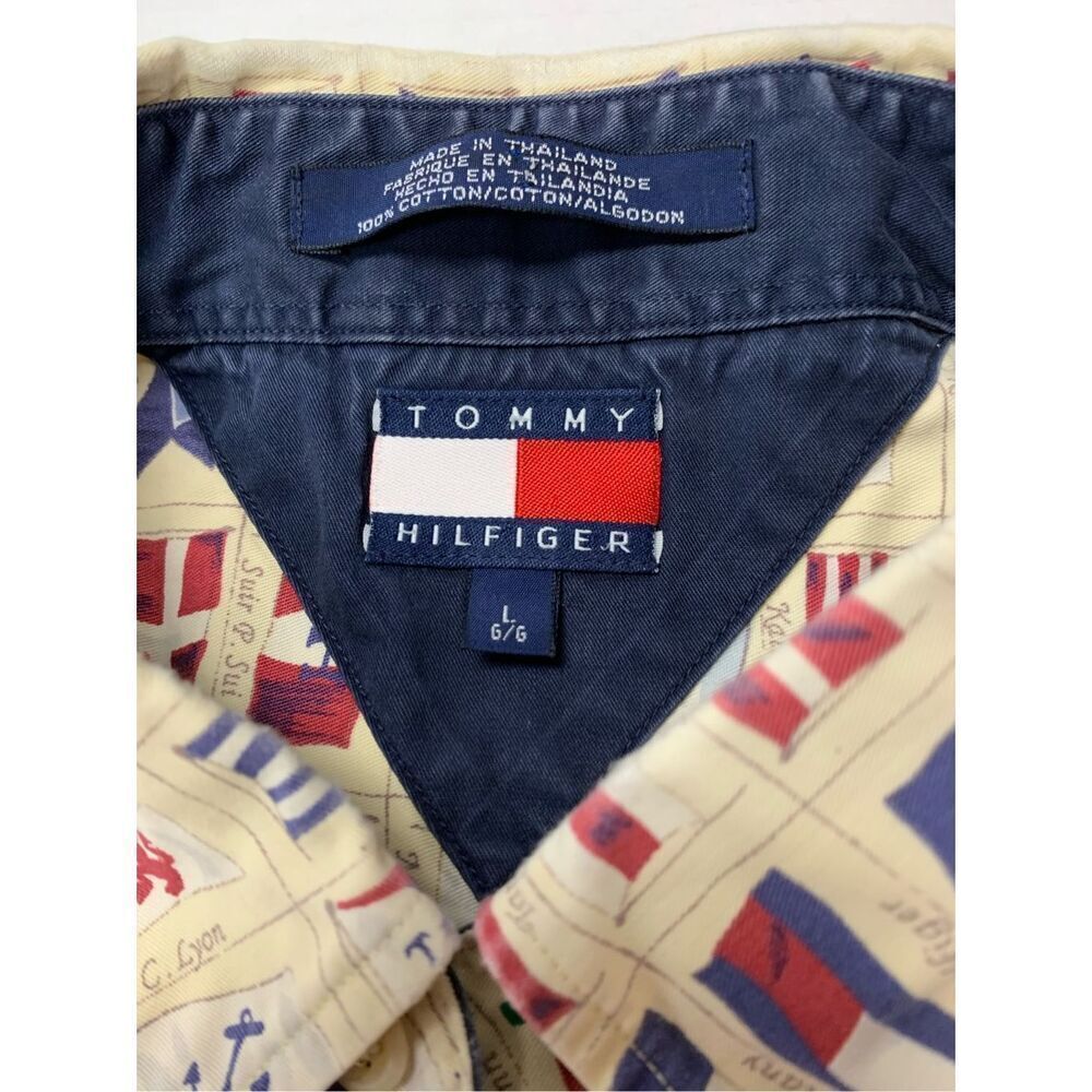 Vintage Flag Patterned Button Down Top - image 7